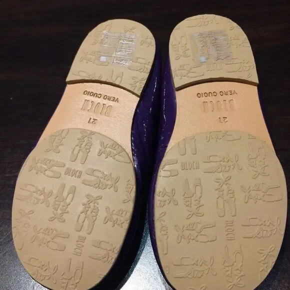 NEW - Bloch Toddler's Cha Cha Melanzana (Purple) Ballet Flats TODDLER 5 - Picture 7 of 9